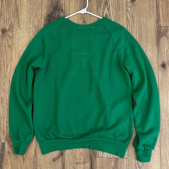 NWT Aviator Nation Women's Bolt Sweatshirt In Kelly Green/White Size XS - Picture 2 of 7